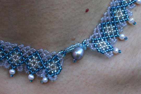 Blue Necklace Clasp