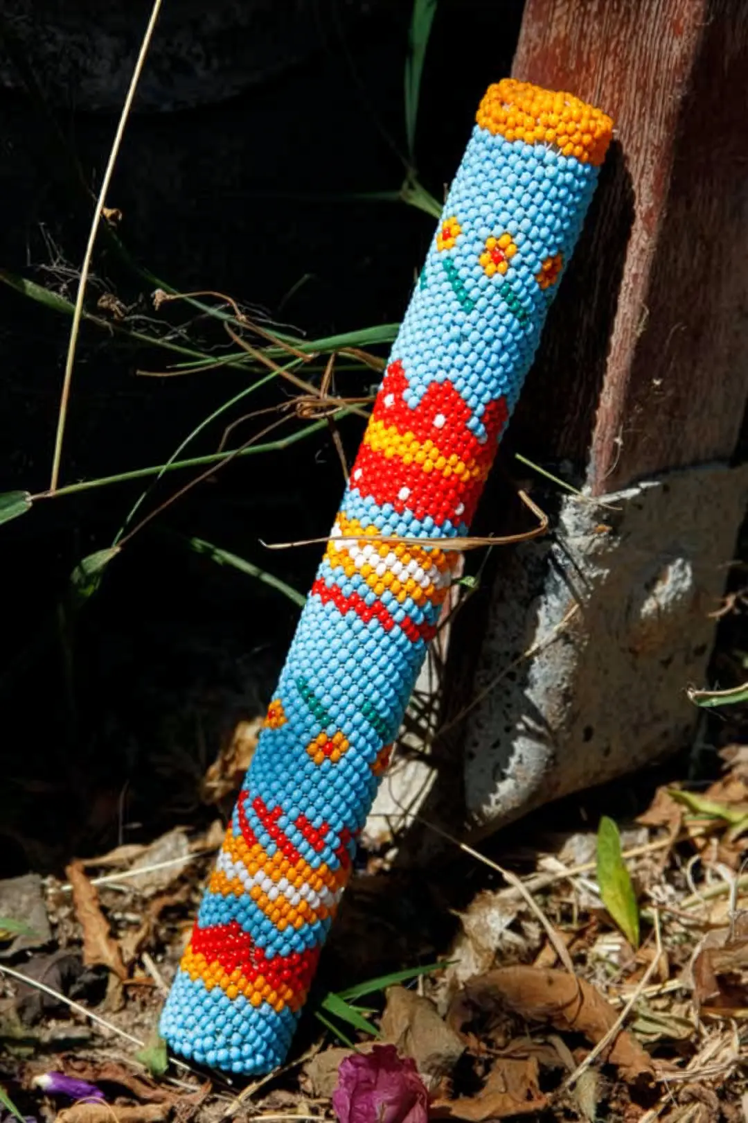 La Jolla Indian Reservation Beaded Stick