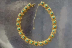 Volcanoes Beaded Necklace Finished